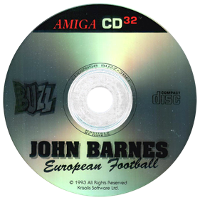John Barnes European Football - Disc Image