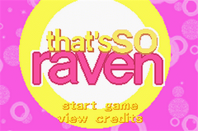 That's SO Raven - Screenshot - Game Title Image