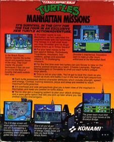 Teenage Mutant Ninja Turtles: Manhattan Missions - Box - Back Image