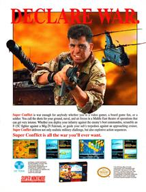 Super Conflict - Advertisement Flyer - Front Image