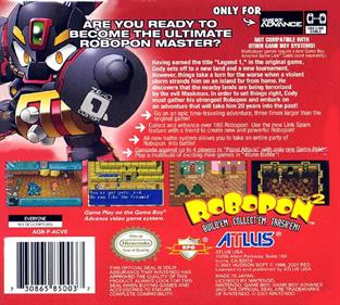 Robopon 2: Cross Version - Box - Back Image