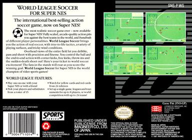 World League Soccer - Box - Back Image