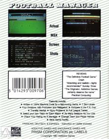 Football Manager - Box - Back Image