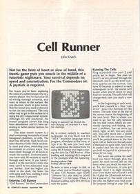 Cell Runner - Advertisement Flyer - Front Image