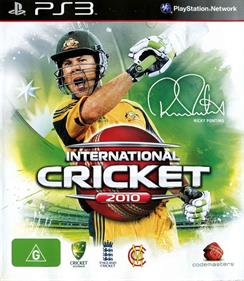 International Cricket 2010 - Box - Front Image
