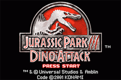 Jurassic Park III: Island Attack - Screenshot - Game Title Image