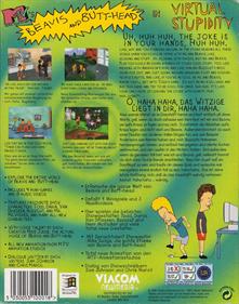 Beavis and Butt-Head in Virtual Stupidity - Box - Back Image