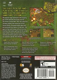 Army Men: RTS: Real Time Strategy - Box - Back Image