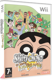 Crayon Shin-Chan: Saikyou Kazoku Kasukabe King Wii - Box - 3D Image