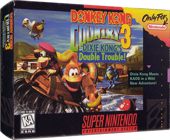 Donkey Kong Country 3: Dixie Kong's Double Trouble! - Box - 3D Image