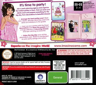 Imagine: Party Planner - Box - Back Image