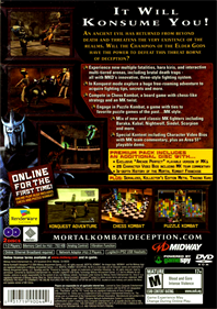 Mortal Kombat: Deception (Premium Pack) - Box - Back Image