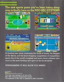 Windjammers - Box - Back Image