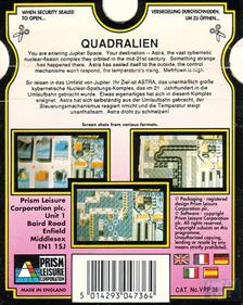 Quadralien - Box - Back Image