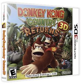 Donkey Kong Country Returns 3D - Box - 3D Image