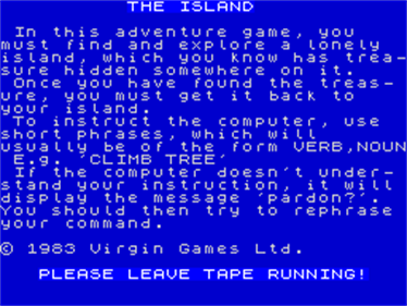 The Island (Virgin Games) - Screenshot - Game Title Image