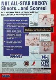 NHL All-Star Hockey 95 - Box - Back Image
