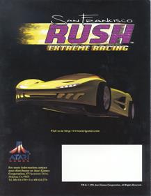 San Francisco Rush: Extreme Racing - Advertisement Flyer - Back Image