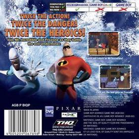 The Incredibles: Rise of the Underminer - Box - Back Image