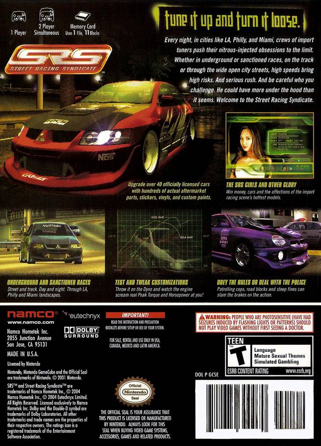 Street Racing Syndicate Details LaunchBox Games Database
