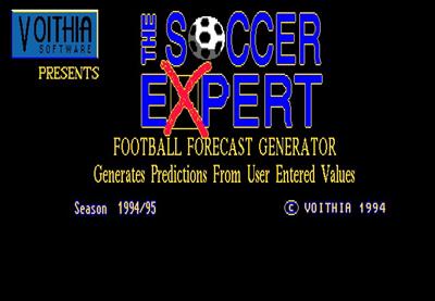 Soccer Expert: Season 1994-1995 - Screenshot - Game Title Image