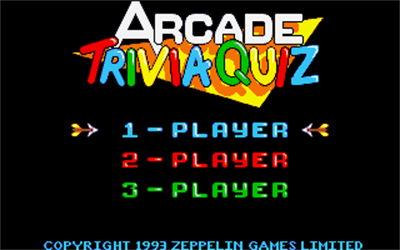 Arcade Trivia Quiz - Screenshot - Game Select Image