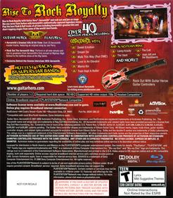 Guitar Hero: Aerosmith - Box - Back Image