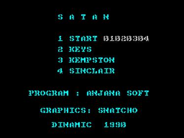 Satan - Screenshot - Game Select Image