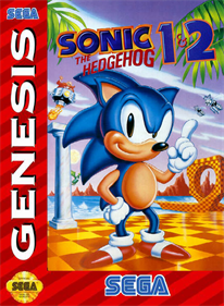 Sonic the Hedgehog 1 & 2 - Box - Front Image