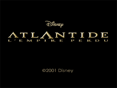 Disney's Atlantis: The Lost Empire - Screenshot - Game Title Image