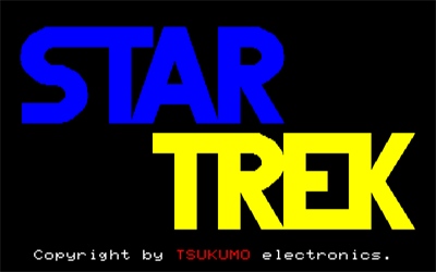 Super Star Trek - Screenshot - Game Title Image