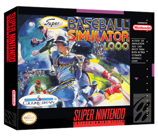Super Baseball Simulator 1.000 - Box - 3D Image