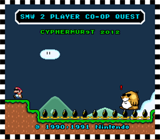 Super Mario World: 2 Player Co-Op Quest! - Screenshot - Game Title Image