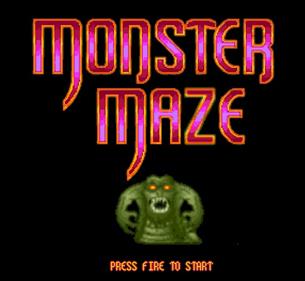 Monster Maze - Screenshot - Game Title Image