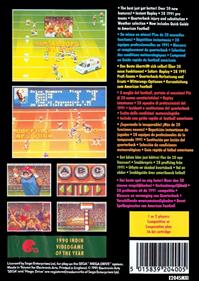 John Madden Football '92 - Box - Back Image