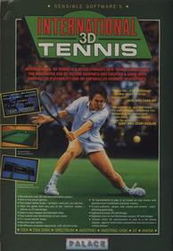 International 3D Tennis - Advertisement Flyer - Front Image