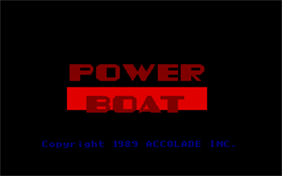 Powerboat USA: Offshore Superboat Racing - Screenshot - Game Title Image