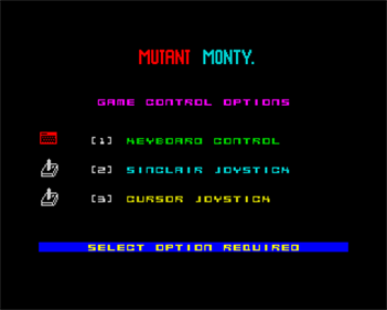 Mutant Monty - Screenshot - Game Select Image