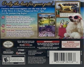 Paws & Claws: Pampered Pets - Box - Back Image