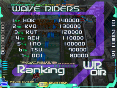 RayCrisis - Screenshot - High Scores Image