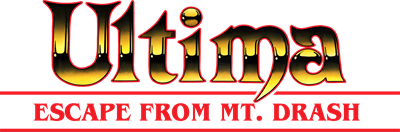 Ultima: Escape From Mt. Drash - Clear Logo Image