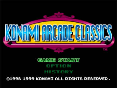 Konami Arcade Classics - Screenshot - Game Title Image