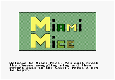 Miami Mice - Screenshot - Game Title Image