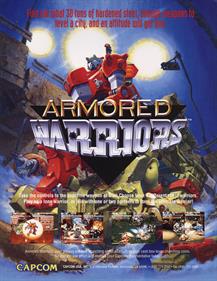 Armored Warriors - Advertisement Flyer - Front Image