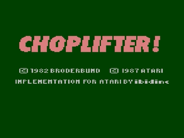 Choplifter! - Screenshot - Game Title Image