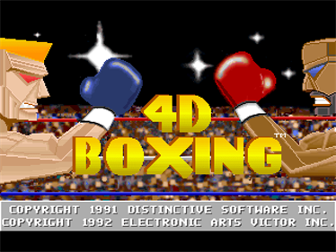 4D Boxing - Screenshot - Game Title Image