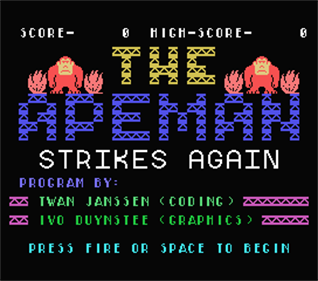 The Apeman Strikes Again - Screenshot - Game Title Image