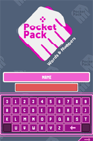 Pocket Pack: Words & Numbers - Screenshot - Game Title Image