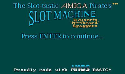 The Slot-tastic AMIGA Pirate's Slot Machine - Screenshot - Game Title Image