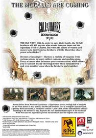 Call of Juarez: Bound in Blood - Box - Back Image